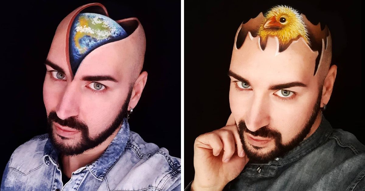 15 Maquiagens ilusionistas feitas por artista italiano, que parecem saídas de outro mundo