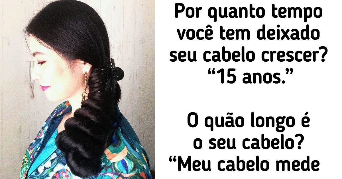 Modelo japonesa é uma verdadeira Rapunzel do mundo moderno e dá dicas de como ela trata seus cabelos