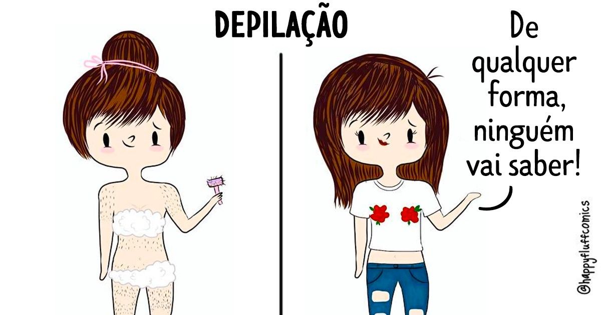 Quadrinhos com os quais todas as garotas vão se identificar de vez em quando