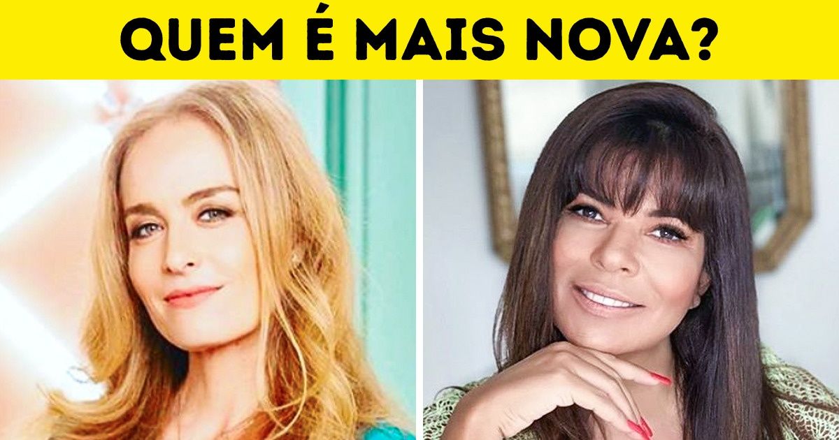 Teste: adivinhe qual celebridade brasileira é mais nova