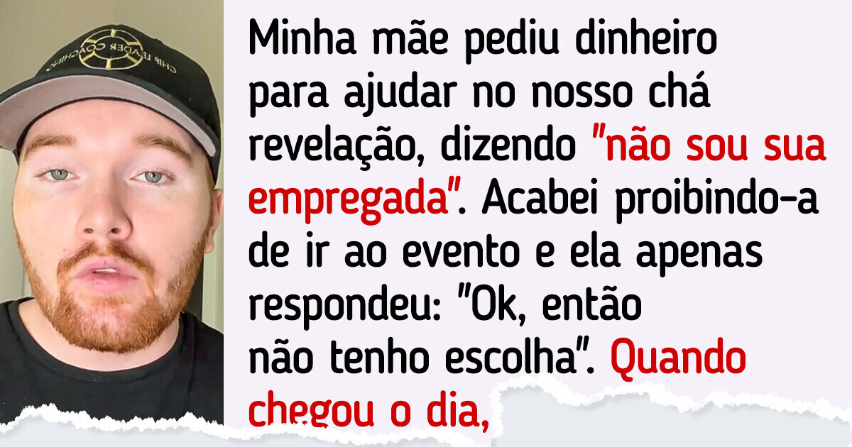 Minha mãe arruinou o nosso chá revelação de R$ 50 mil e minha esposa está furiosa Minha mãe arruinou o nosso chá revelação de R$ 50 mil e minha esposa está furiosa