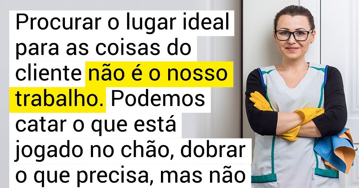“Não sou faxineira”. Uma funcionária de uma empresa de limpeza conta como é o seu trabalho