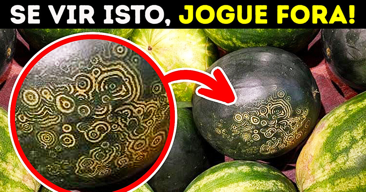 Se vir isto em uma melancia, escolha outra Se vir isto em uma melancia, escolha outra