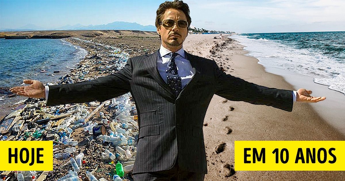 Robert Downey Jr. quer livrar a Terra da poluição em 10 anos e mostrar que é o Tony Stark na vida real Robert Downey Jr. quer livrar a Terra da poluição em 10 anos e mostrar que é o Tony Stark na vida real