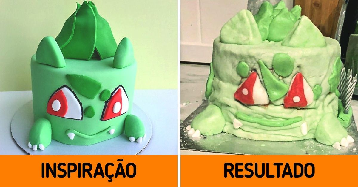 20 Bolos que deixaram as pessoas frustradas com resultados bem peculiares