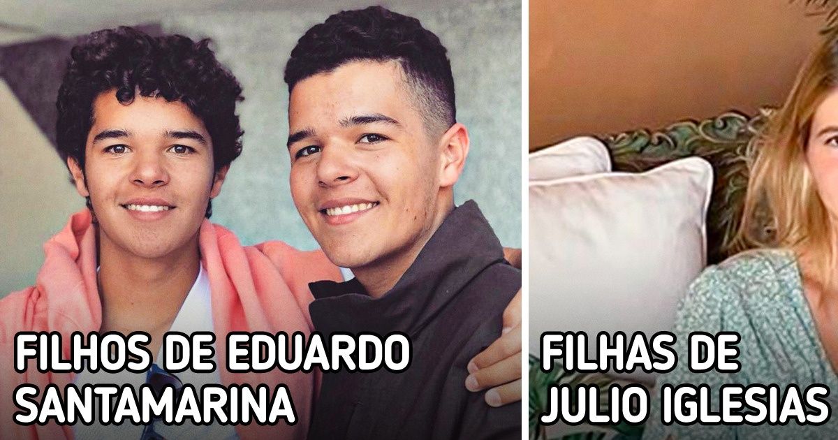 17 Filhos gêmeos de celebridades, que parecem a versão “miniatura” dos pais 17 Filhos gêmeos de celebridades, que parecem a versão “miniatura” dos pais