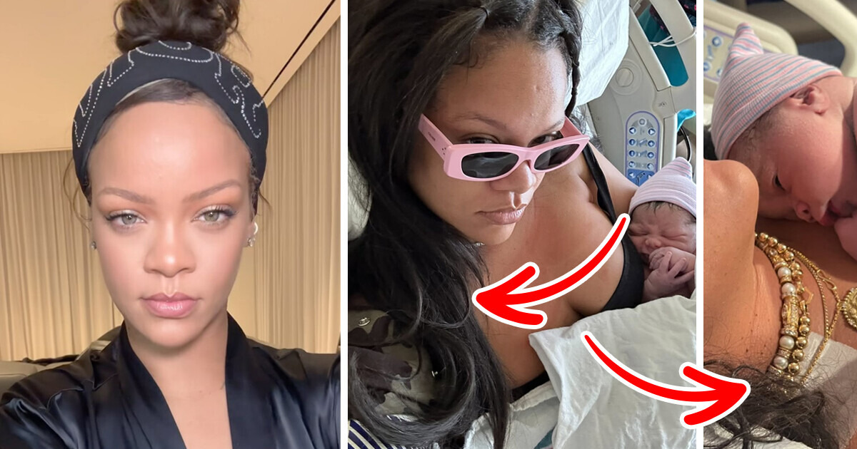 Rihanna compartilha fotos da sala de parto com seus filhos e é elogiada por sua honestidade
