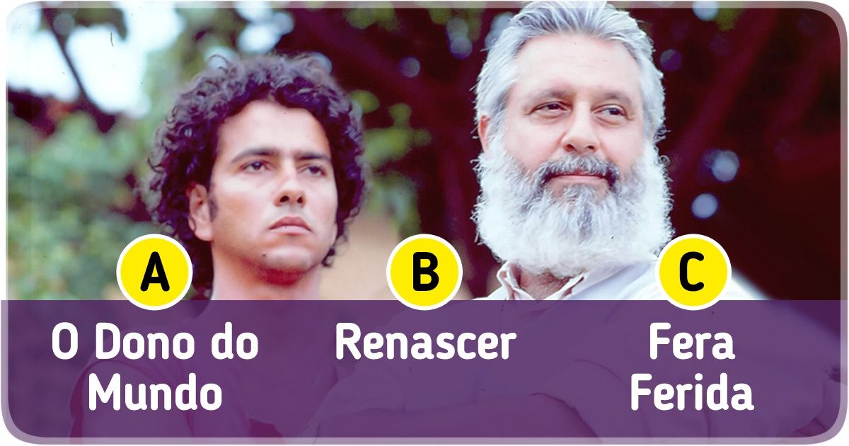 Teste: Adivinhe qual é a novela observando apenas uma cena Teste: Adivinhe qual é a novela observando apenas uma cena