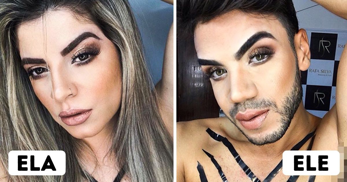 15+ Versões masculinas das maquiagens de famosas brasileiras feitas com talento e humor 15+ Versões masculinas das maquiagens de famosas brasileiras feitas com talento e humor
