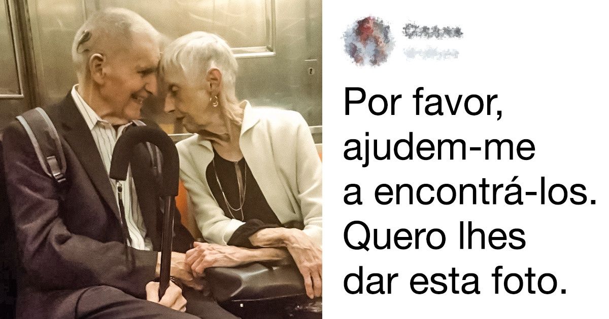 Fotografia de um casal de idosos desconhecido causa furor na internet