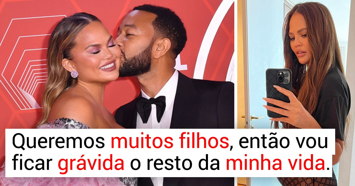 John Legend e Chrissy Teigen anunciam gravidez quase 2 anos após perda de bebê