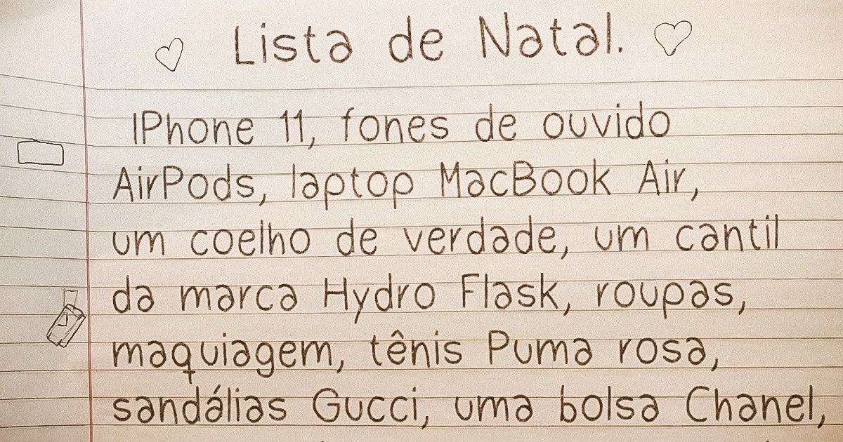 15 Cartinhas com os pedidos mais exagerados de crianças ao Papai NoeI 15 Cartinhas com os pedidos mais exagerados de crianças ao Papai NoeI