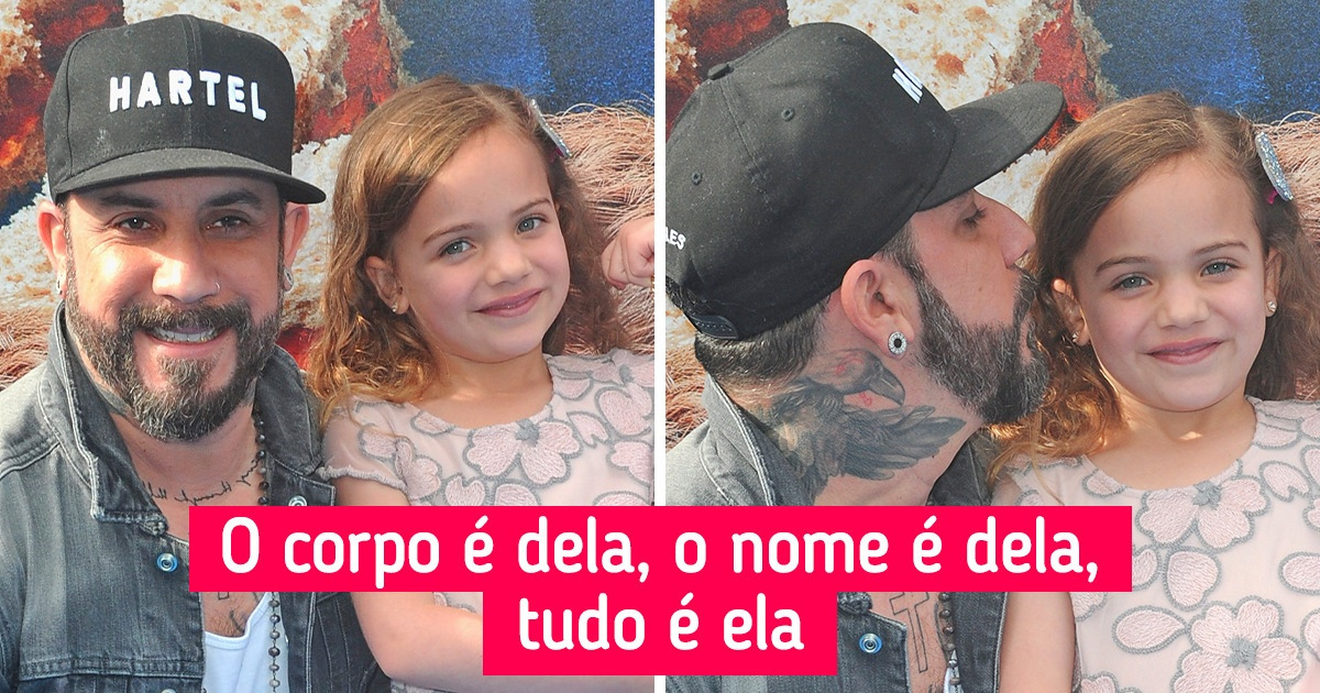 Cantor do Backstreet Boys explica decisão da filha de mudar de nome e conta por que apoiou essa escolha