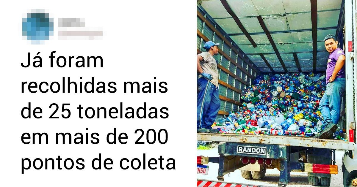 Projeto gaúcho recolhe toneladas de tampinhas plásticas para ajudar ONGs e isso nos enche de esperanças Projeto gaúcho recolhe toneladas de tampinhas plásticas para ajudar ONGs e isso nos enche de esperanças