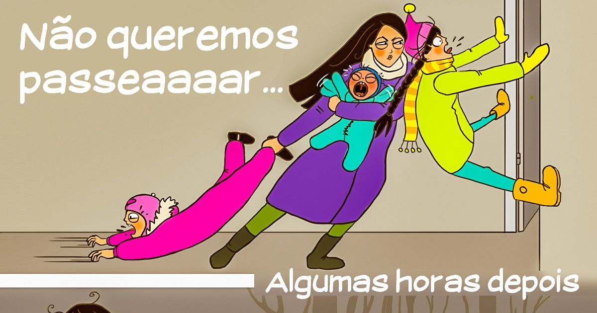 Mãe de 3 cria comics mostrando que a vida em família é uma aventura Mãe de 3 cria comics mostrando que a vida em família é uma aventura