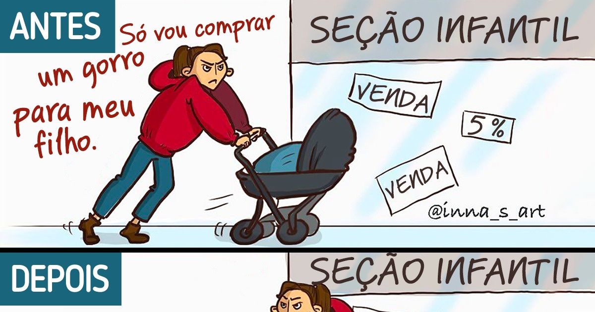 16 Quadrinhos da vida real em que muitas mães modernas se reconhecerão