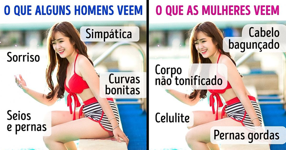 A diferença com que homens e mulheres avaliam a beleza