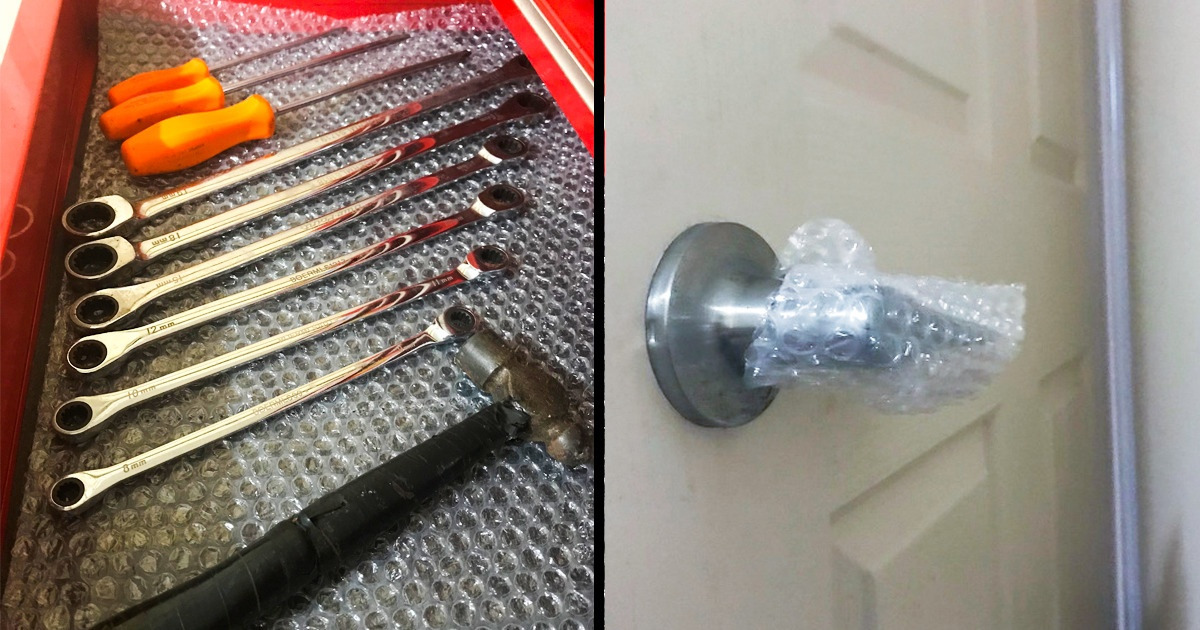 16 Utilidades pouco conhecidas do plástico bolha