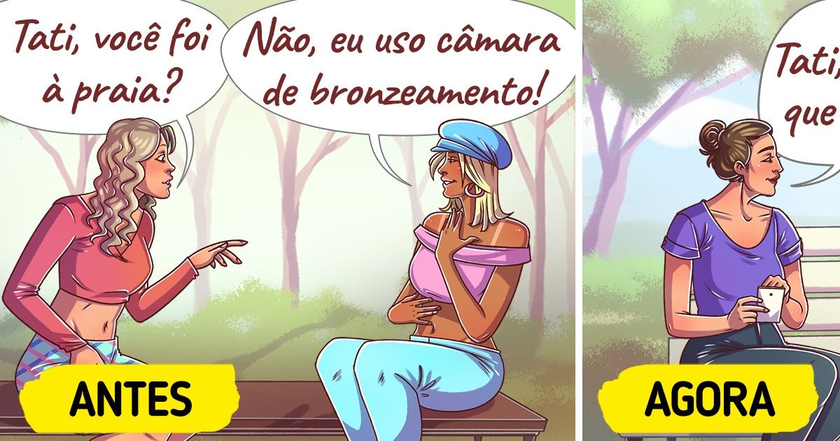 17 Quadrinhos que mostram a diferença entre nós e as garotas dos anos 2000 17 Quadrinhos que mostram a diferença entre nós e as garotas dos anos 2000