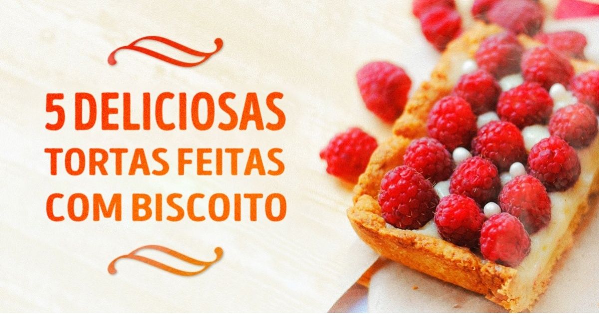 5 deliciosas tortas feitas com biscoito