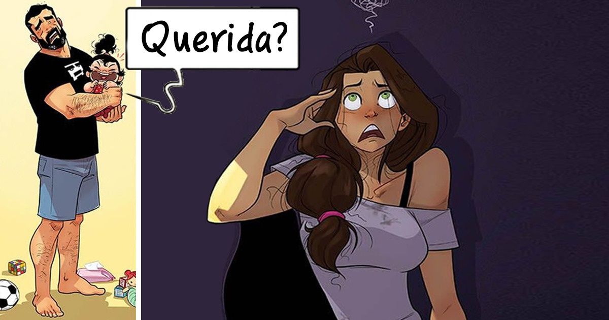 18 Ilustrações de um artista de Israel sobre a realidade, que revelam todas as delícias da vida familiar 18 Ilustrações de um artista de Israel sobre a realidade, que revelam todas as delícias da vida familiar