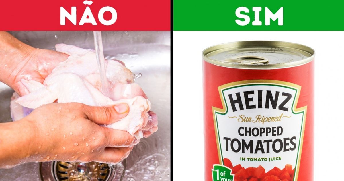 5 Alimentos que não podem ser lavados antes de cozinhar. E outros 5 que podem