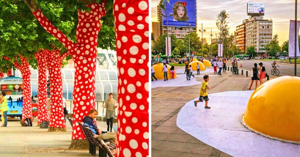 Obras de arte incríveis no meio das cidades, que nos alegram ainda mais Obras de arte incríveis no meio das cidades, que nos alegram ainda mais