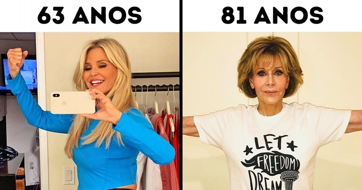 14 Famosos que são exemplos de que a idade é apenas um número 14 Famosos que são exemplos de que a idade é apenas um número