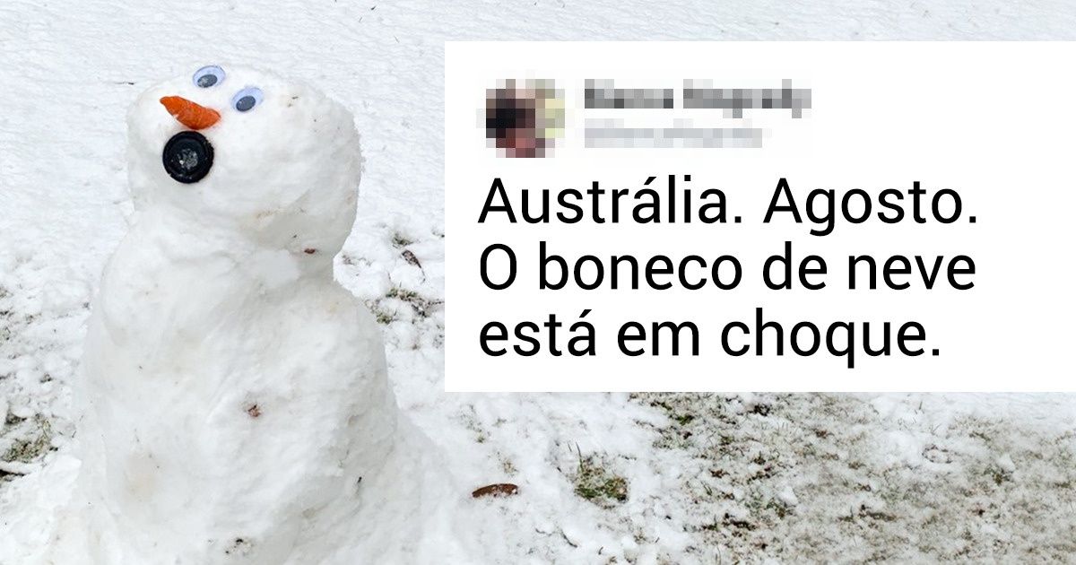 Neve na Austrália: confira as reações dos habitantes e dos cangurus