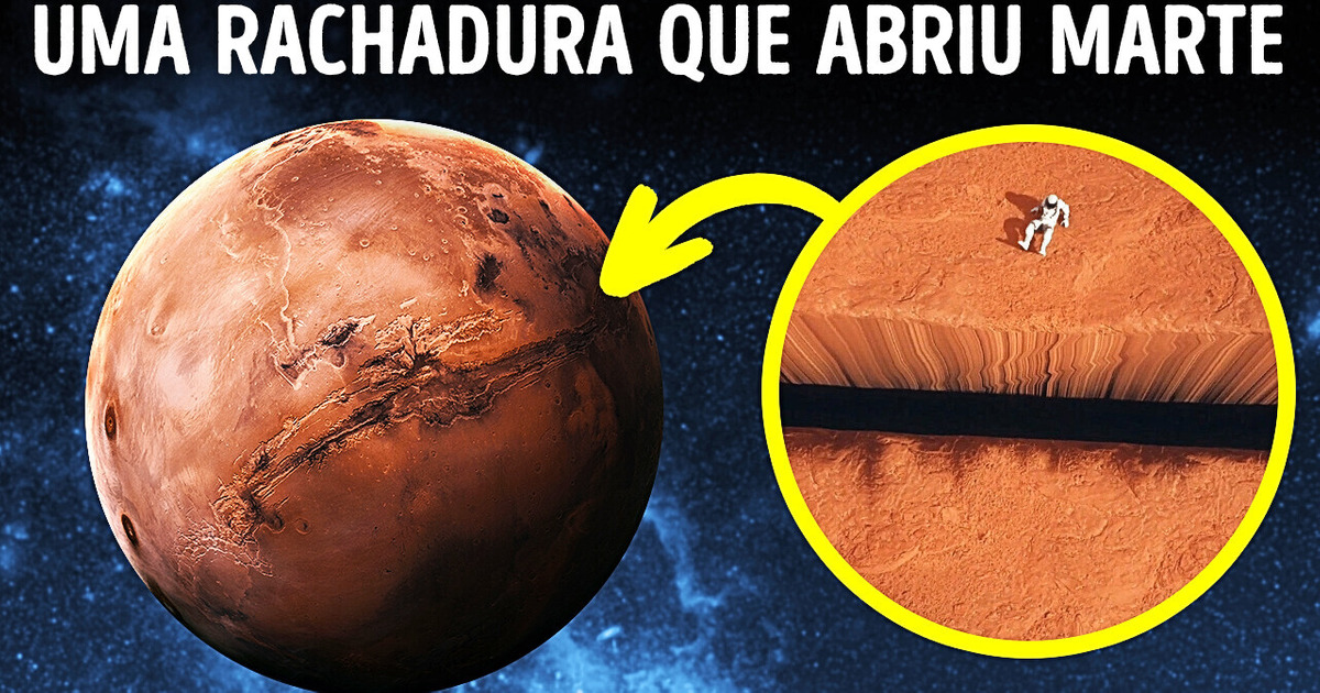 A fenda mais profunda no sistema solar: o Grand Cânion de Marte A fenda mais profunda no sistema solar: o Grand Cânion de Marte