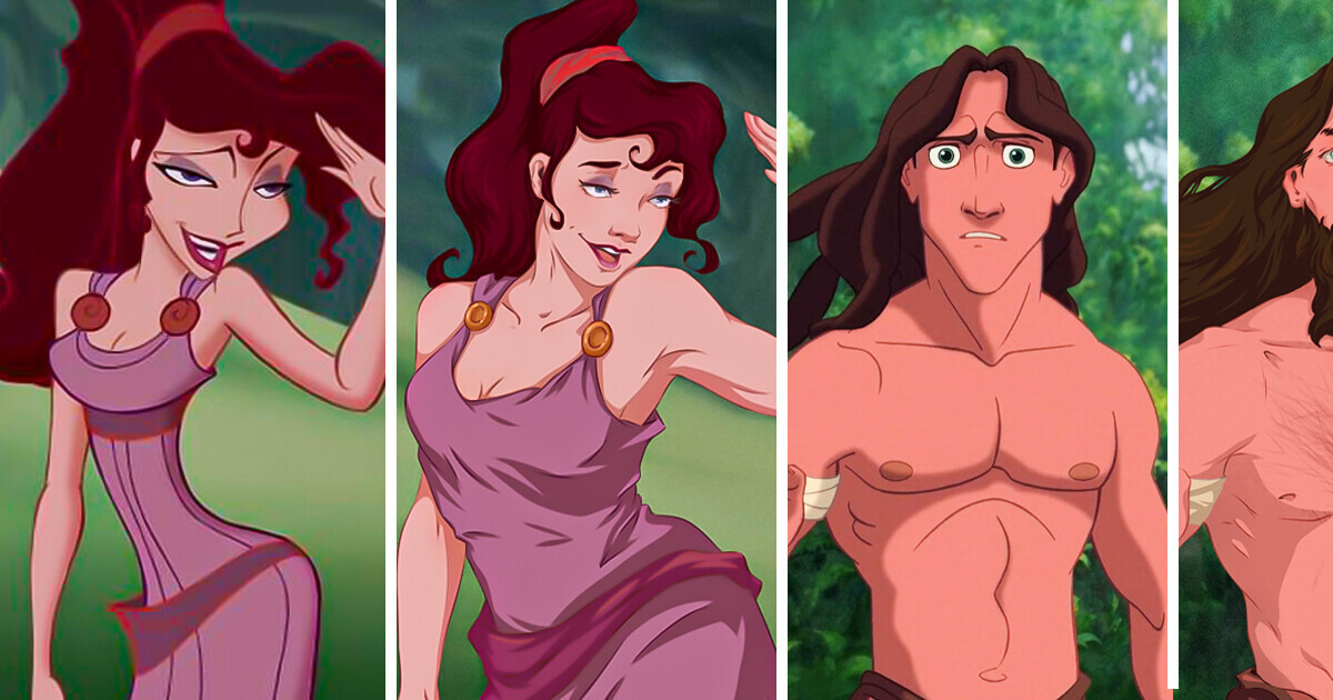 Como ficariam 10 personagens animados se tivessem proporções corporais mais realistas Como ficariam 10 personagens animados se tivessem proporções corporais mais realistas