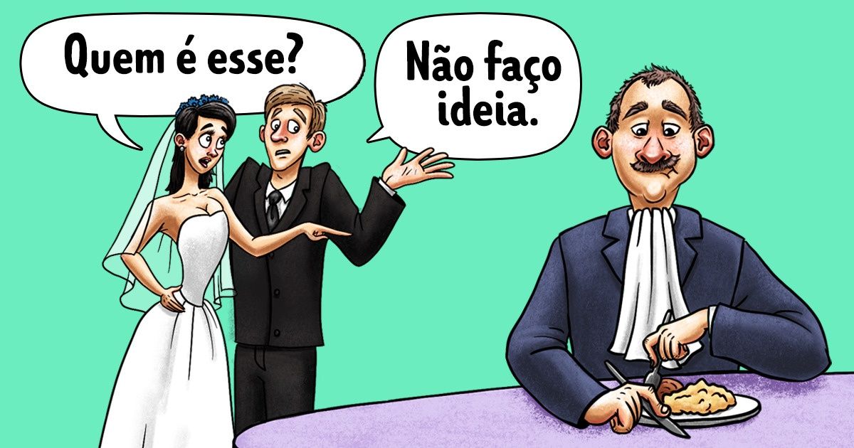 Tipos de pessoas que sempre aparecem em casamentos