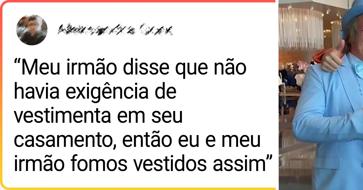 18 Pessoas que quiseram inovar no dia do casamento e tornaram tudo muito peculiar
