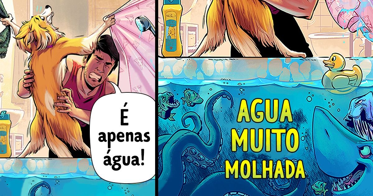 Este artista de Israel mostra como é gostoso ter um animal de estimação Este artista de Israel mostra como é gostoso ter um animal de estimação