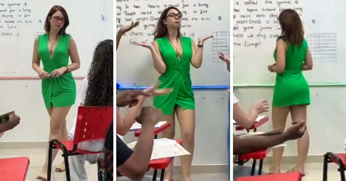 Professora viraliza com dancinha no TikTok e acaba mudando de escola (vídeo) Professora viraliza com dancinha no TikTok e acaba mudando de escola (vídeo)