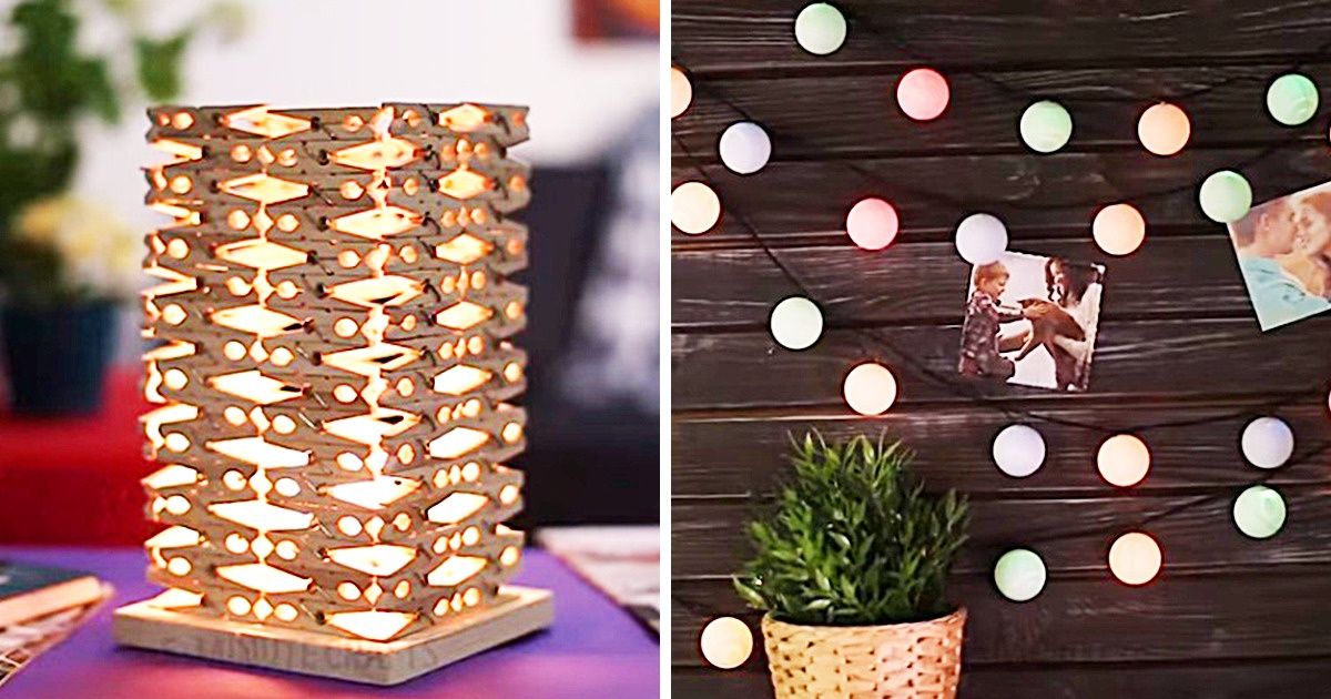 14 Luminárias que você mesmo pode fazer para decorar a sua casa 14 Luminárias que você mesmo pode fazer para decorar a sua casa