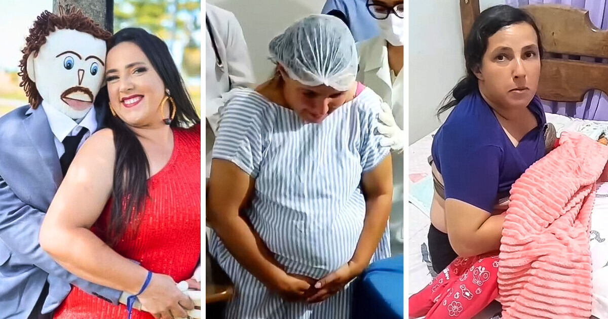 Uma mulher “casada” com um boneco de pano dá à luz gêmeos e compartilha a história da gravidez Uma mulher “casada” com um boneco de pano dá à luz gêmeos e compartilha a história da gravidez