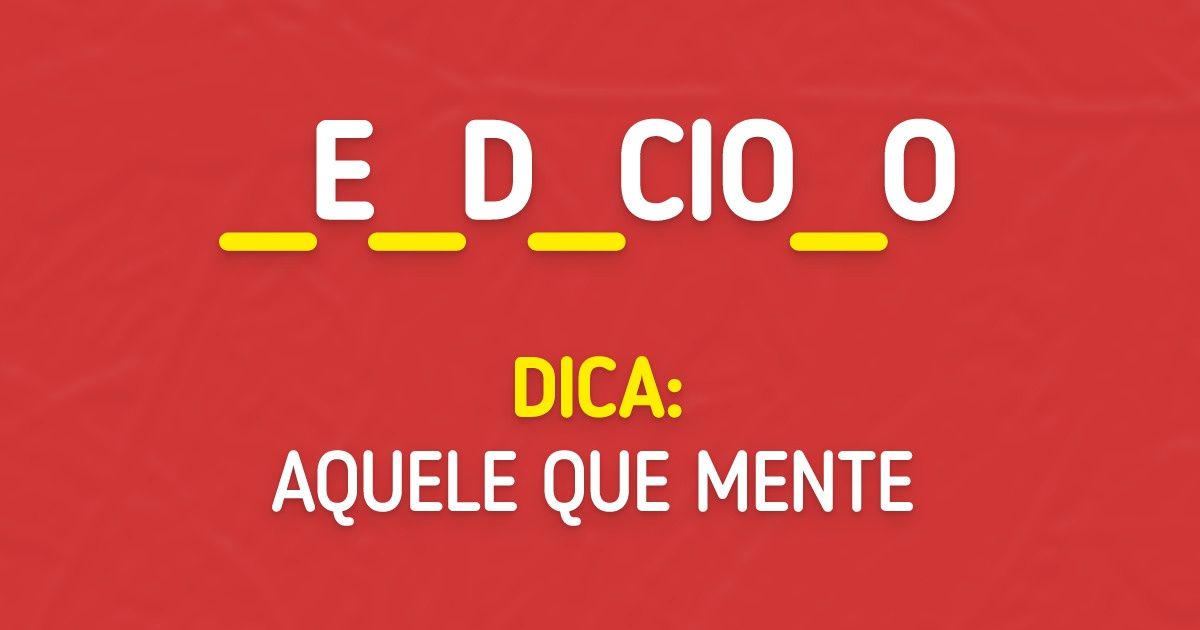 Teste: Você é capaz de encontrar as letras que estão faltando nestas 18 palavras? Teste: Você é capaz de encontrar as letras que estão faltando nestas 18 palavras?