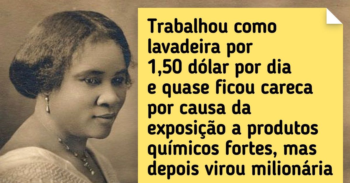 A história da primeira mulher milionária, que nasceu em uma família pobre e aos 51 anos entrou para o Livro dos Recordes