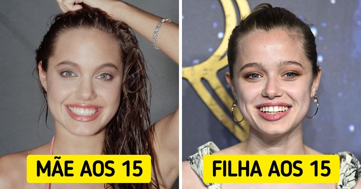 15 Fotos lado a lado de celebridades e seus filhos na mesma idade 15 Fotos lado a lado de celebridades e seus filhos na mesma idade