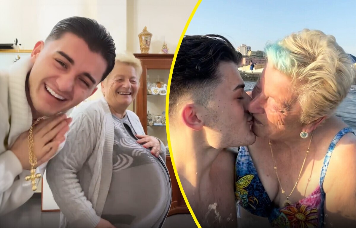 Ele tem 19 anos e agitou a Internet contando que teria bebê com idosa