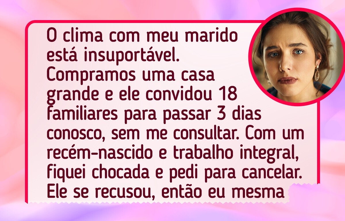 Recusei receber a família do meu marido e agora todos me tratam como vilã
