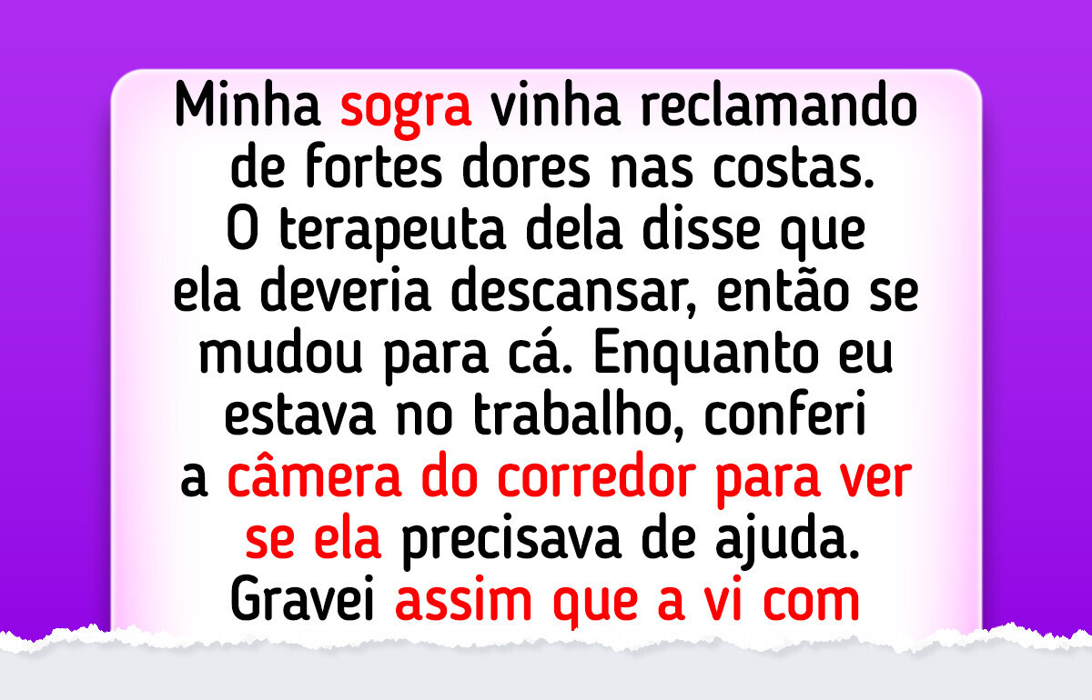 Instalei uma câmera escondida e expus a mentira da minha sogra Instalei uma câmera escondida e expus a mentira da minha sogra