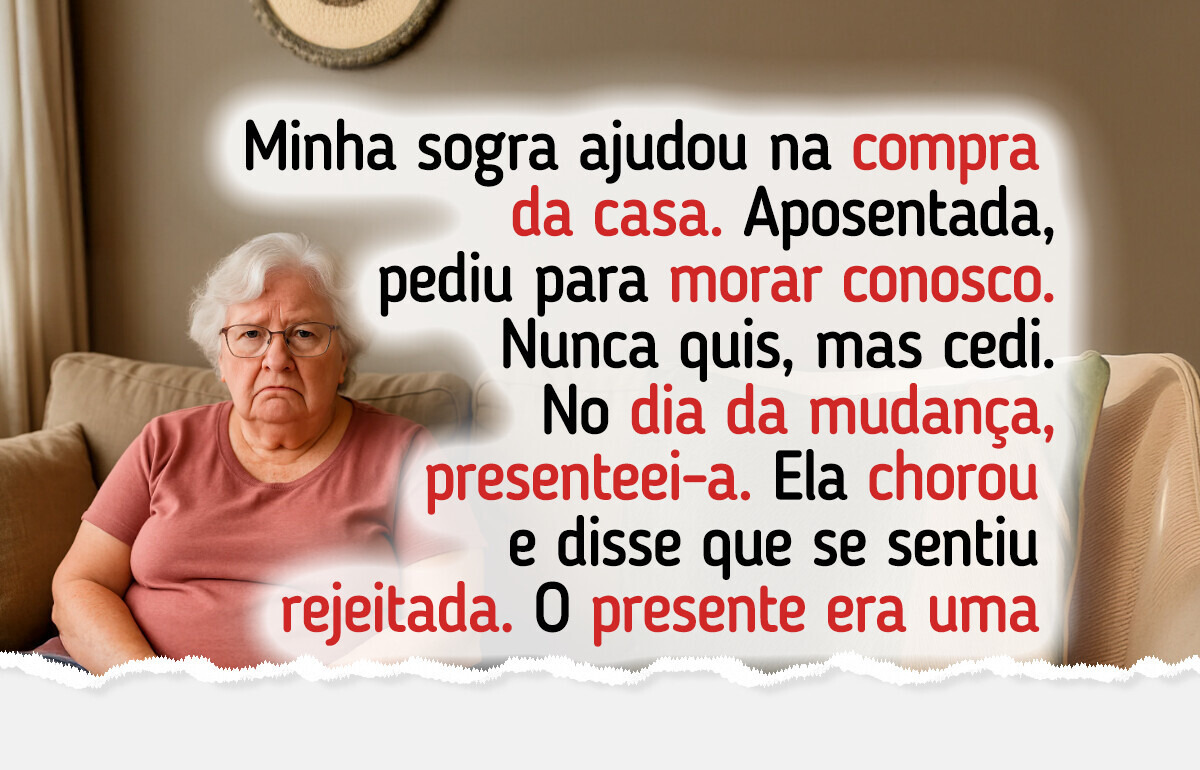 O presente que ofendeu minha sogra e me deixou em “saia justa” com meu marido