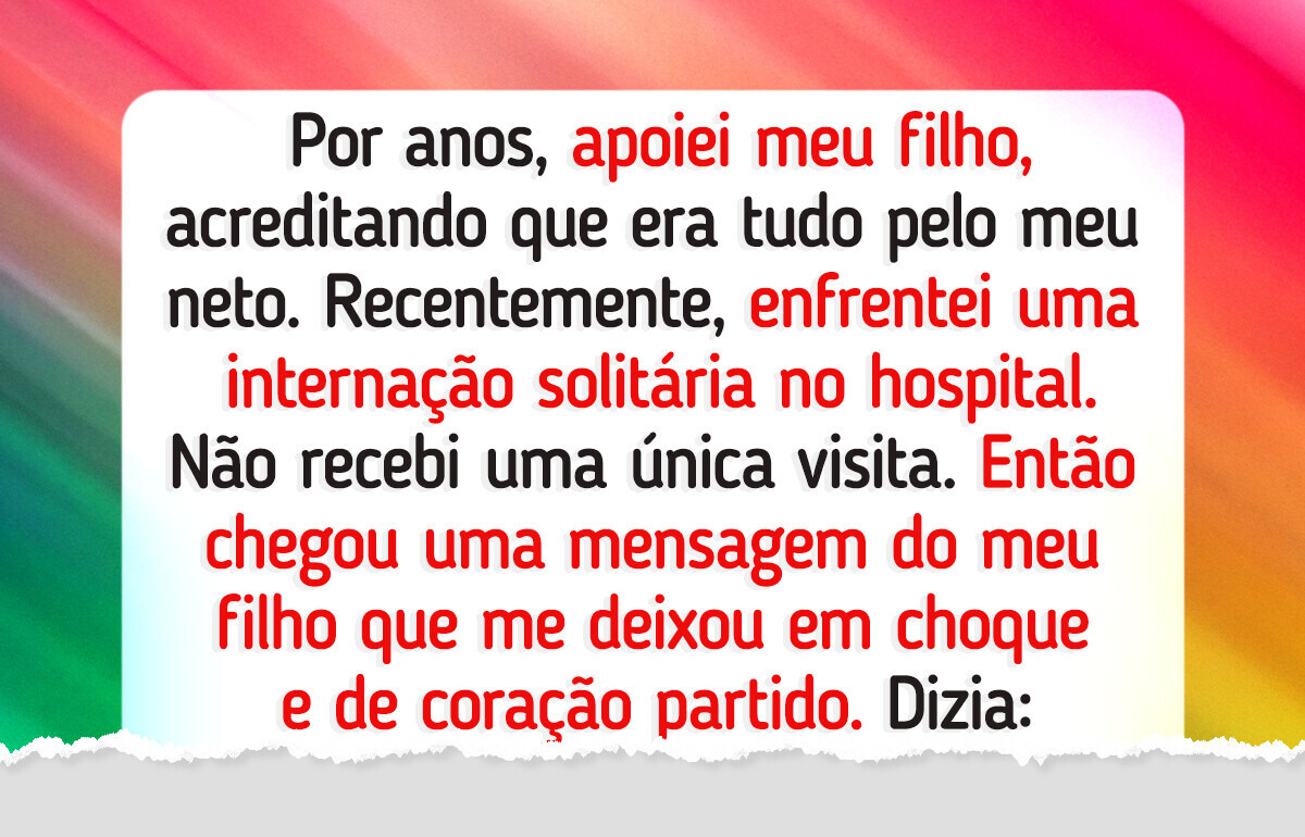 Minha hospitalização revelou a verdade sobre o que meu filho sente
