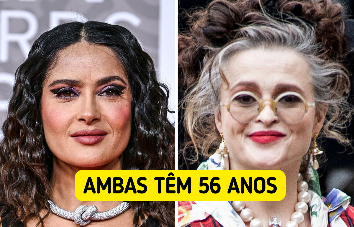 Como estão 20 duplas de celebridades que têm a mesma idade