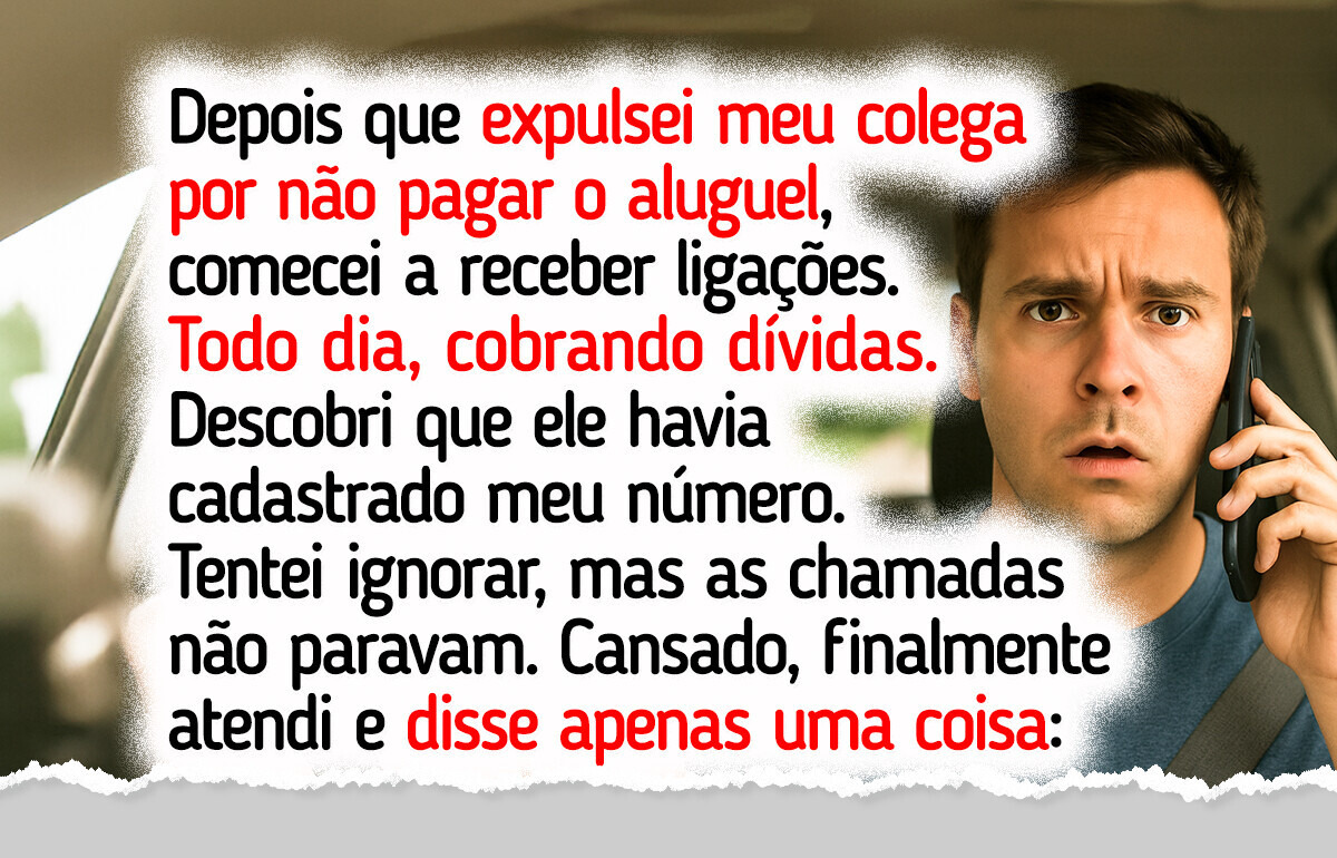 Meu colega de quarto deu meu número para o telemarketing, mas eu me vinguei