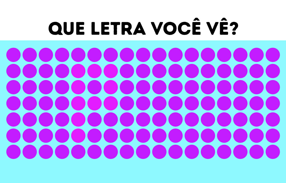Desafio de percepção: Encontre todas as letras escondidas nas 15 imagens