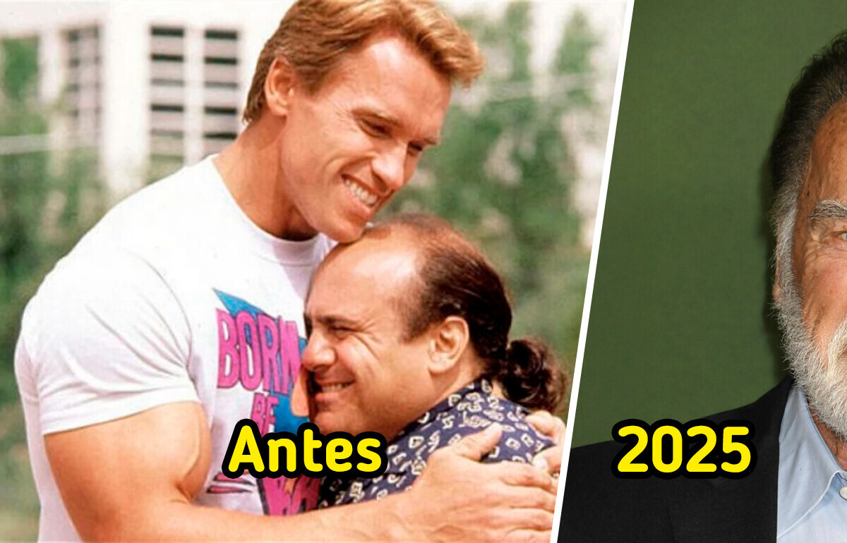 O abraço que eternizou a amizade entre Schwarzenegger e Danny DeVito