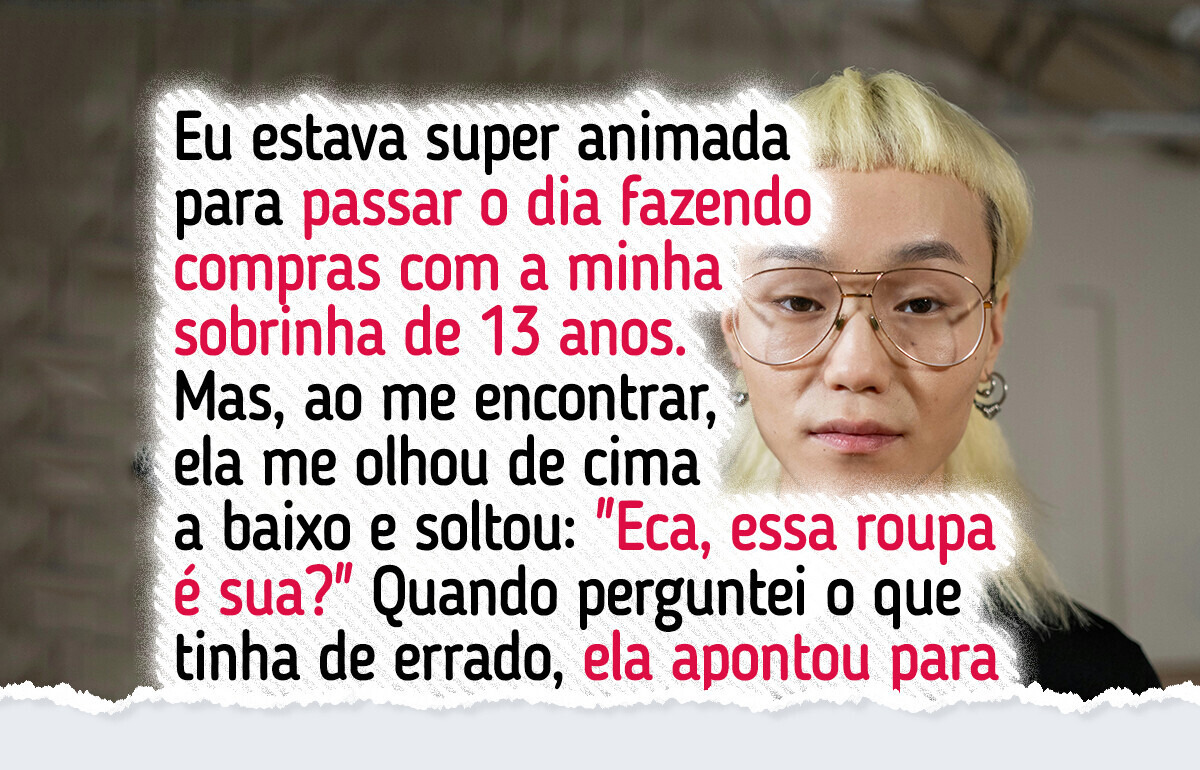 Minha sobrinha criticou meu corpo e ainda queria comprar roupa comigo